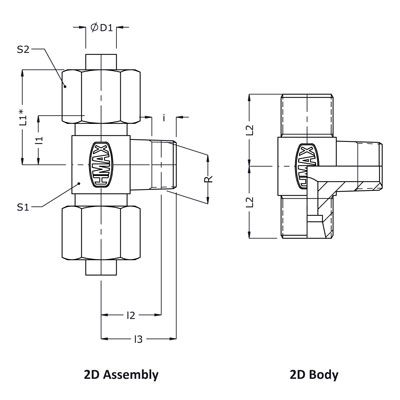 Hydromax-Straight-Male-Stud-Couplings-BSPT-MSBT-R-Bar-Stock-drawing