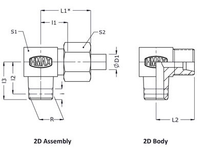 Hydromax-Straight-Male-Stud-Couplings-BSPT-MSE-R-Bar-Stock-drawing