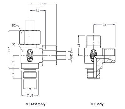 Hydromax-Straight-Male-Stud-Couplings-METRIC-MSRT-M-Bar-Stock-Forged-drawing